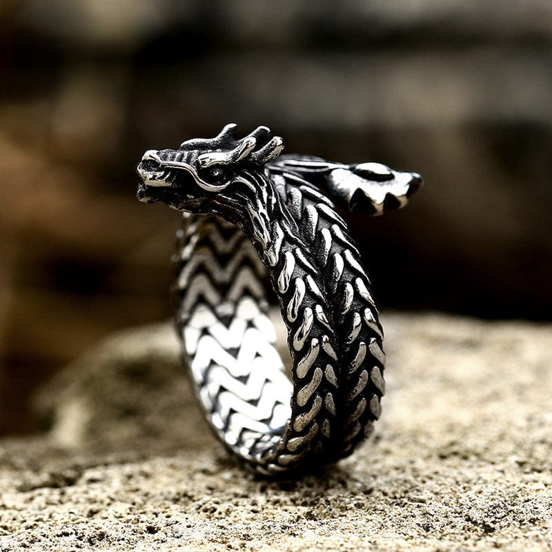 Kobine Men's Punk Snake Ring