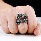 Men's Punk Snakes Bead Rings