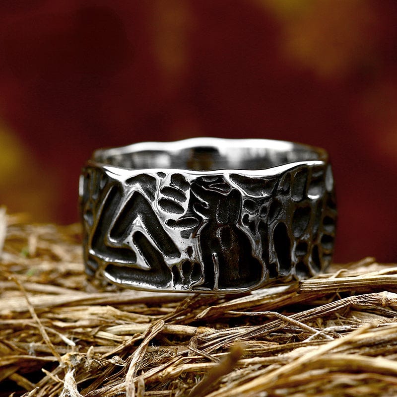 Kobine Men's Punk Totem Ring