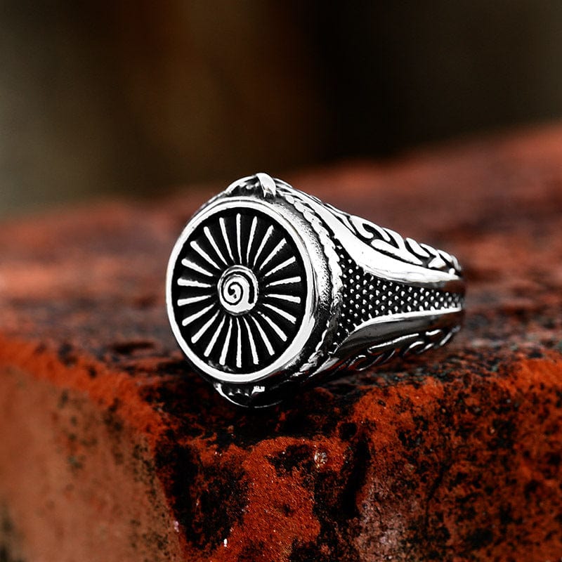 Kobine Men's Punk Turbine Ring