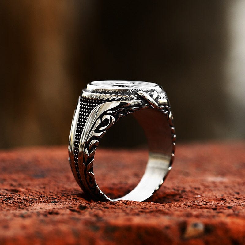 Kobine Men's Punk Turbine Ring