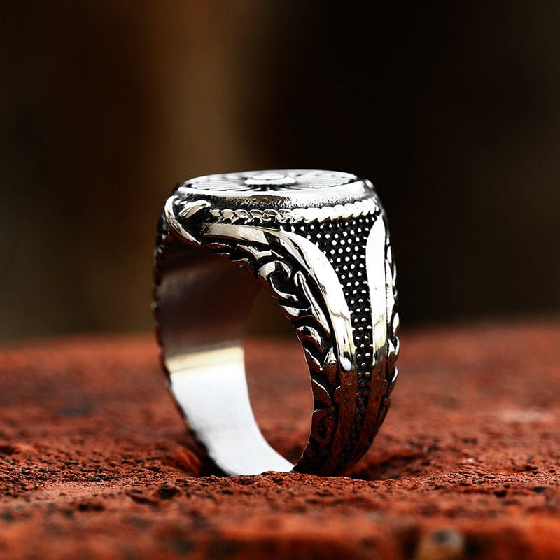 Kobine Men's Punk Turbine Ring