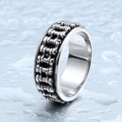 Men's Punk Turnable Chains Rings