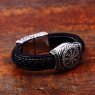 Kobine Men's Punk Viking Letter Carved Bracelet