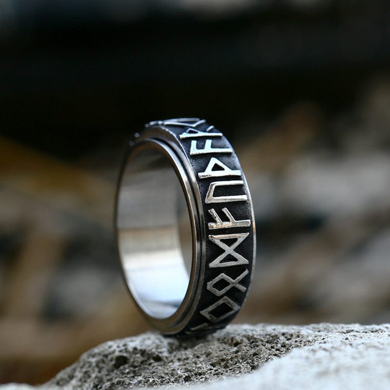 Kobine Men's Punk Viking Letter Ring