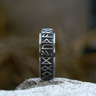 Kobine Men's Punk Viking Letter Ring