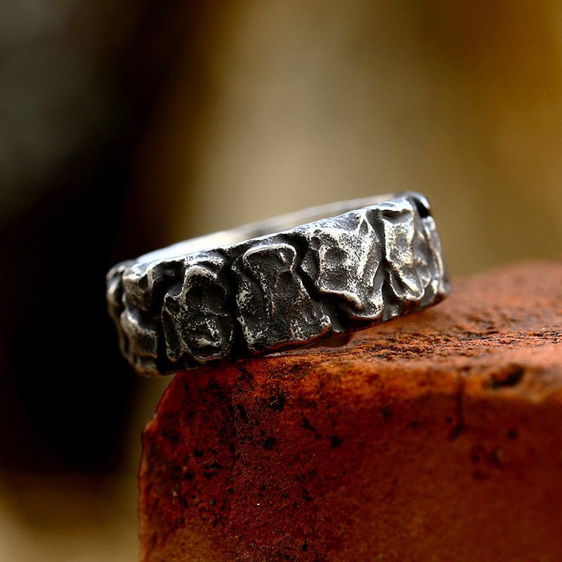 Kobine Men's Punk Viking Letter Ring