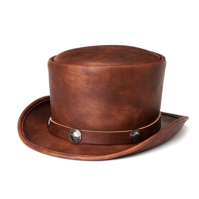 Kobine Men's Steampunk Badge Splice Hat