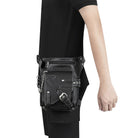 Kobine Men's Steampunk Buckle Stitch Waist Bag