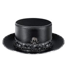 Kobine Men's Steampunk Nailed Faux Leather Hat