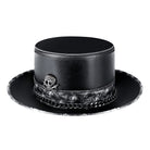 Kobine Men's Steampunk Nailed Faux Leather Hat