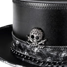 Kobine Men's Steampunk Nailed Faux Leather Hat