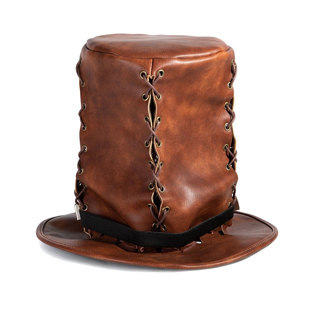 Kobine Men's Steampunk Sutural High Hat with Glasses