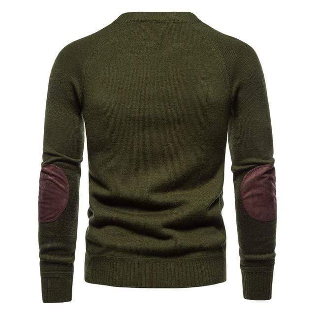 Men's Street Fashion Patch Splice Sweater