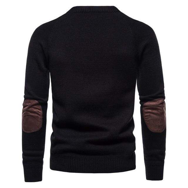 Men's Street Fashion Patch Splice Sweater