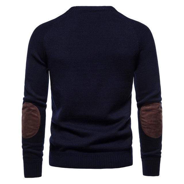 Men's Street Fashion Patch Splice Sweater