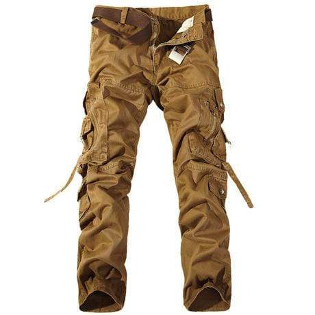 Men's Street Fashion Straight Cargo Pants(without Belts)