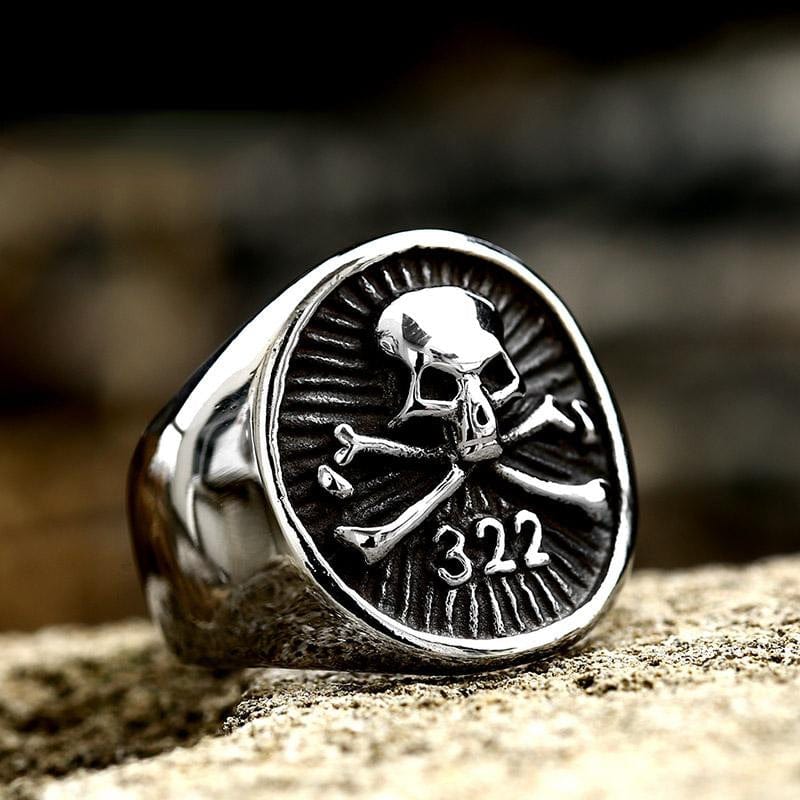 Kobine Men's Vintage Skull Ring