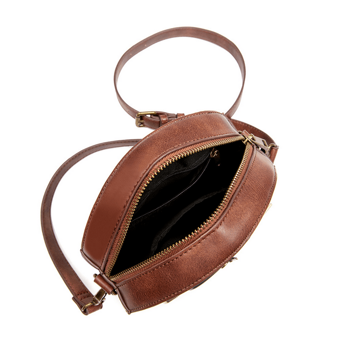 Kobine Steampunk Circular Clock Shoulder Bag