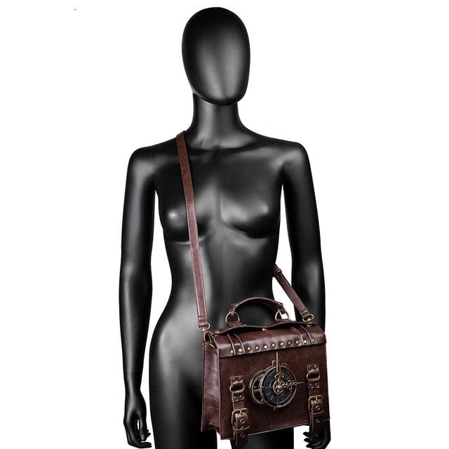 Kobine Steampunk Clock Buckle Detachable Bag