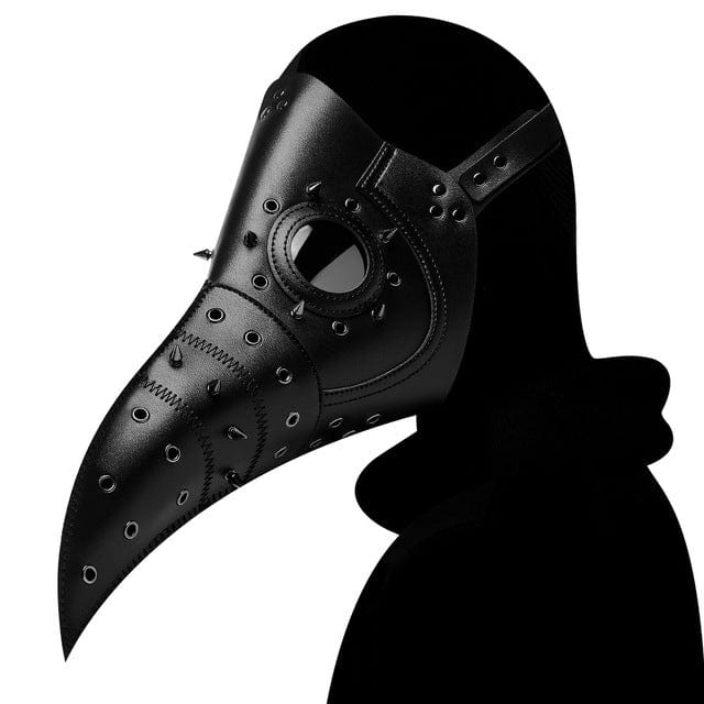 Kobine Steampunk Cutout Rivets Long Beak Mask