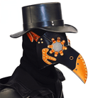 Kobine Steampunk Double Color Masquerade Beak Mask