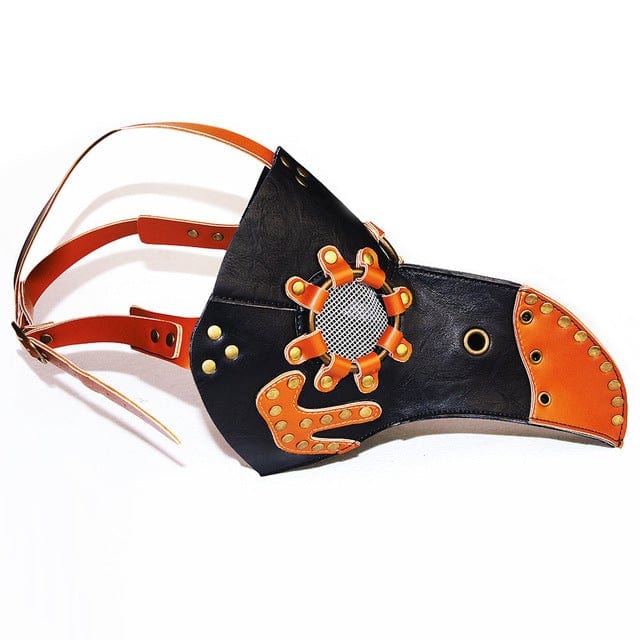 Kobine Steampunk Double Color Masquerade Beak Mask