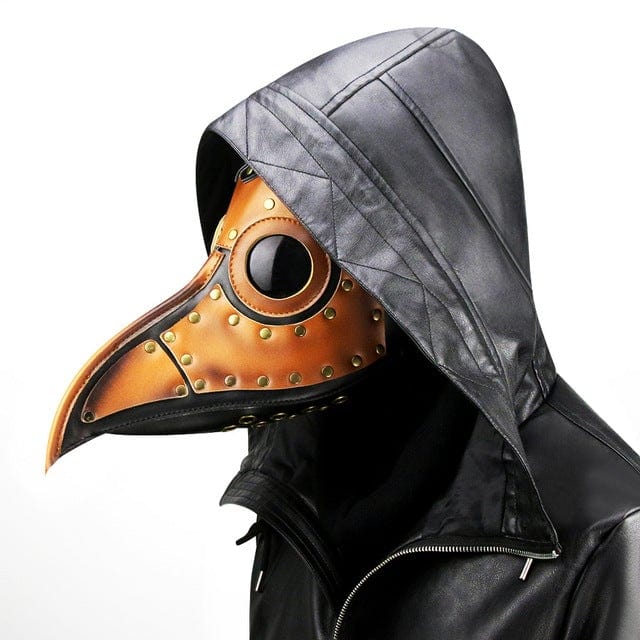 Kobine Steampunk Double Color Splice Beak Mask