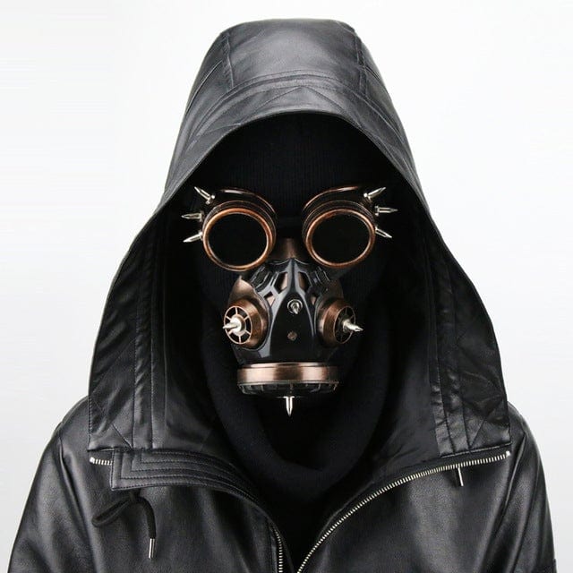 Kobine Steampunk Goggles Rivets Splice Mask