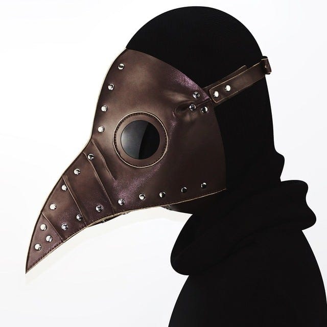 Kobine Steampunk Plicated Cosplay Beak Mask