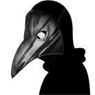 Kobine Steampunk Solid Color Plicated Beak Mask