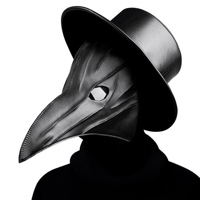 Kobine Steampunk Solid Color Plicated Beak Mask