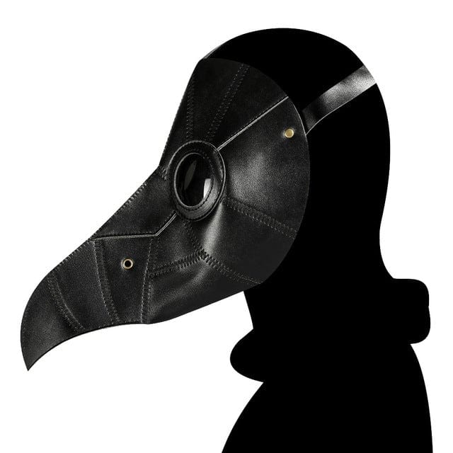 Kobine Steampunk Solid Color Stitch Beak Mask