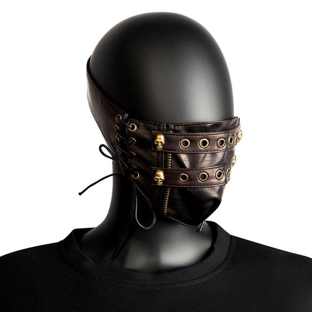 Kobine Steampunk Strappy Skull Splice Mask