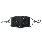 Kobine Unisex Steampunk Rivets Eyelets Adjustable Mask