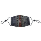 Kobine Unisex Steampunk Rivets Eyelets Stitch Mask