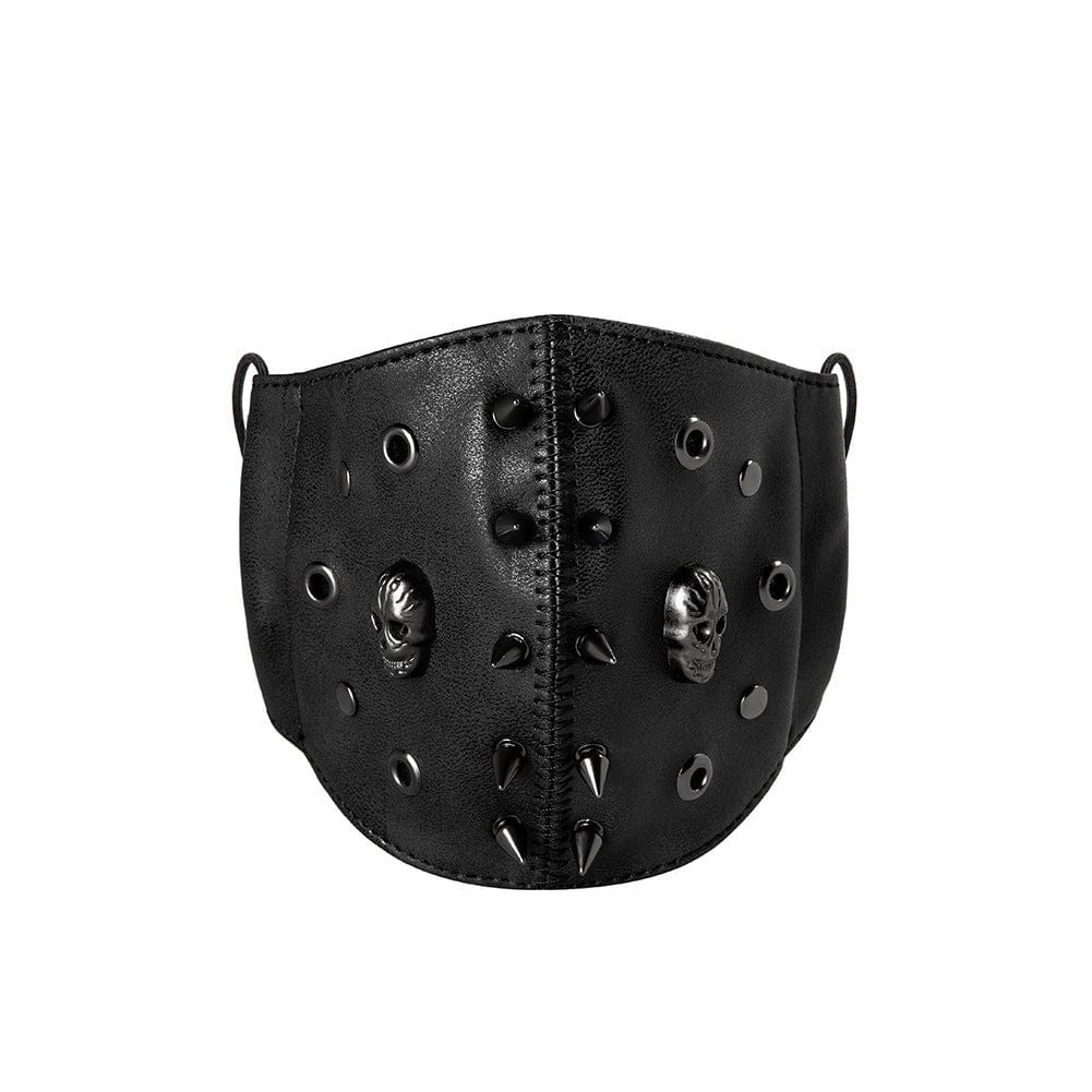 Kobine Unisex Steampunk Skulls Rivets Mask