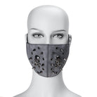 Kobine Unisex Steampunk Skulls Rivets Stitch Mask