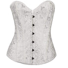 Women' Gothic Jacquard Overbust Corsets With T-bak
