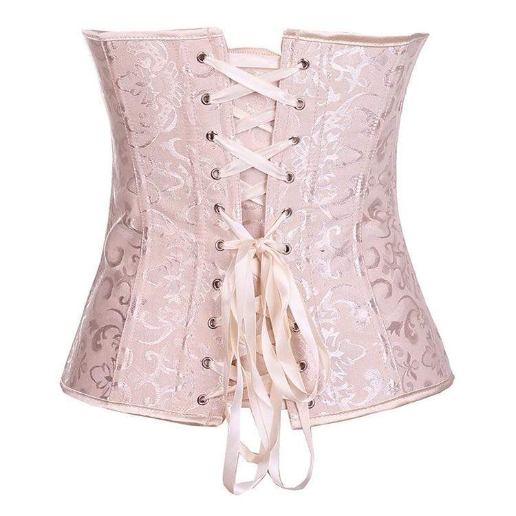 Women' Gothic Jacquard Overbust Corsets With T-bak