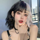 Kobine Women's Double Color Yaki Synthetic Hair Wig