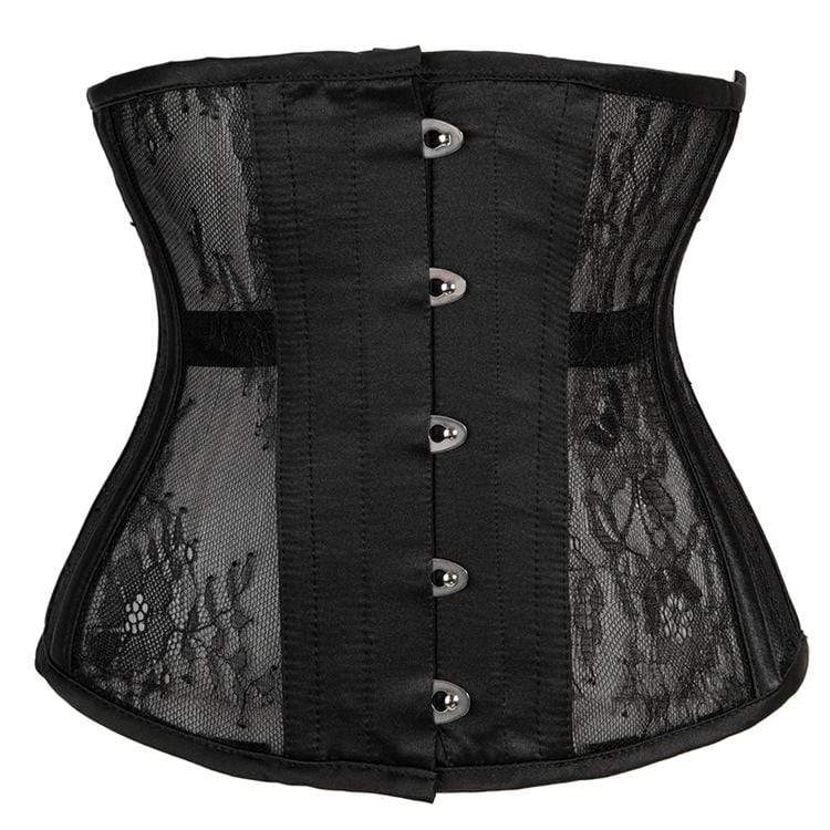 Women's Gothic 10-steel boned Mesh Underbust Corsets