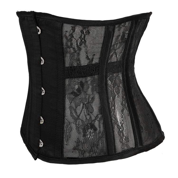 Women's Gothic 10-steel boned Mesh Underbust Corsets