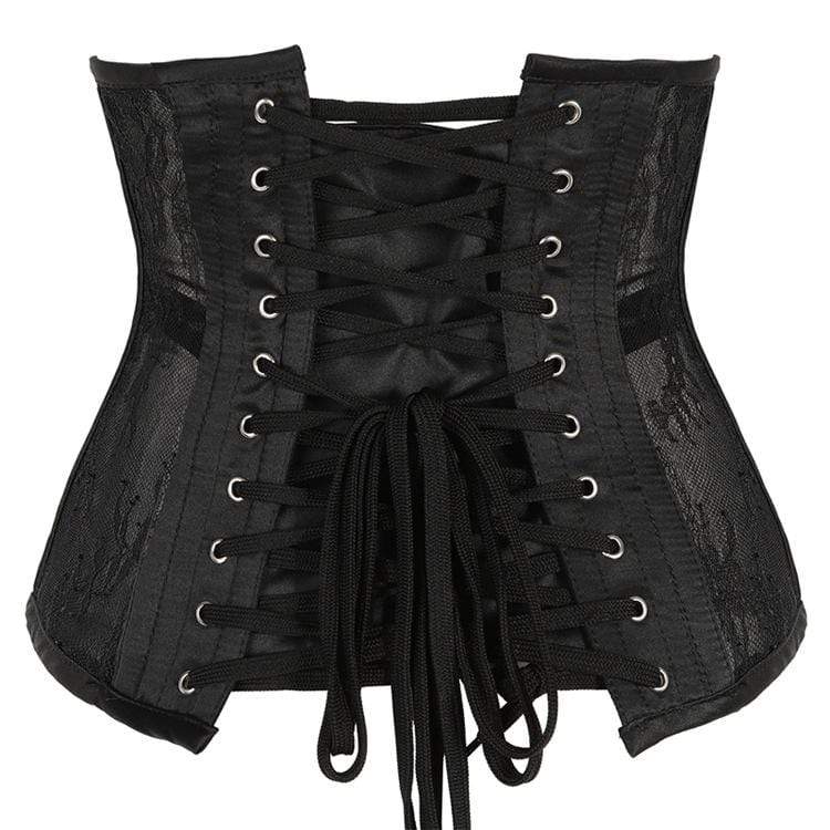 Women's Gothic 10-steel boned Mesh Underbust Corsets