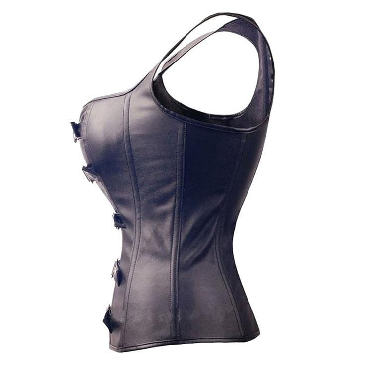 Women's Gothic 10-steel boned Multi-straps Overbust Corsets