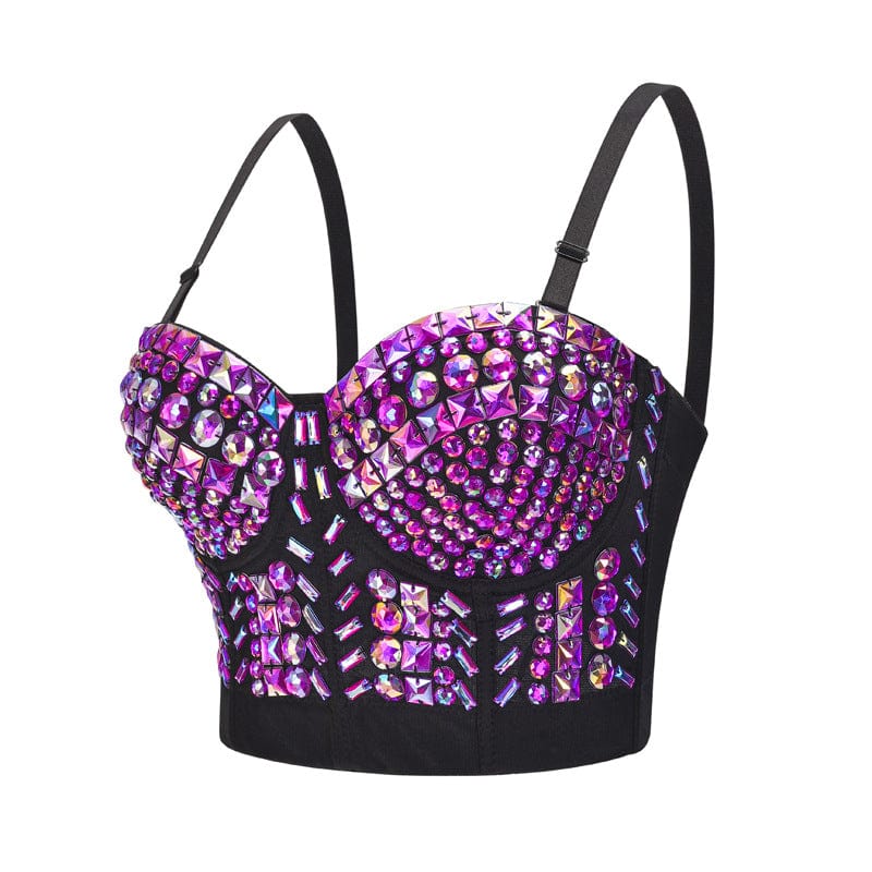 Kobine Women's Gothic Beaded Bustier