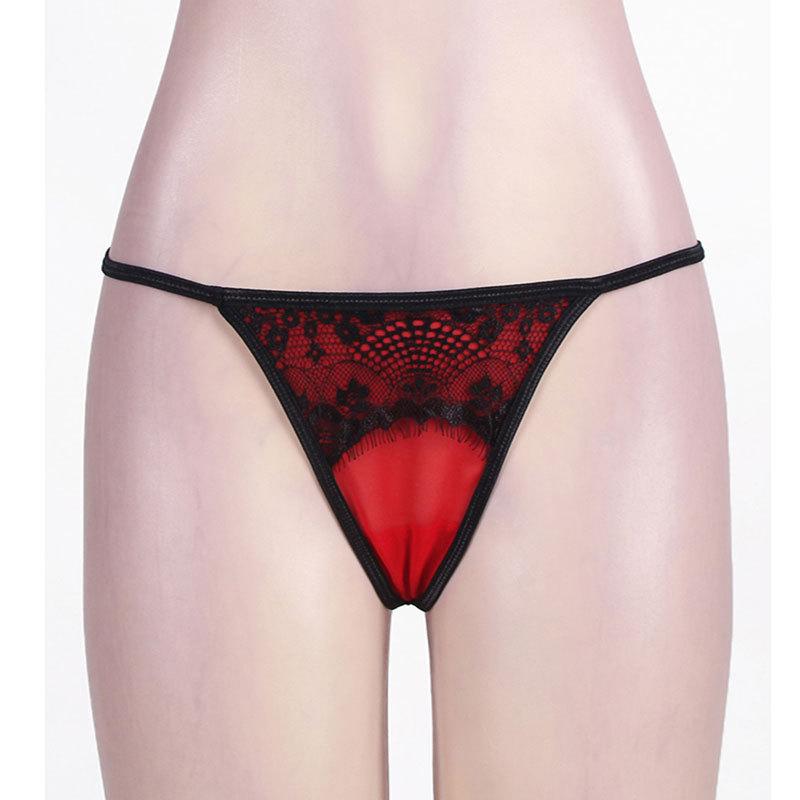 Kobine Women's Gothic Double Color Lace Underwear