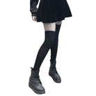 kobine Women's Gothic Fleece Thigh High Socks