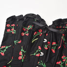 Kobine Women's Gothic Floral Embroidered Ruffle Corset