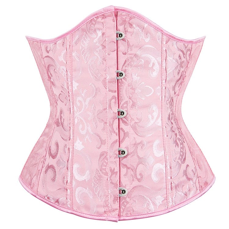 Kobine Women's Gothic Floral Printed Underbust Corset